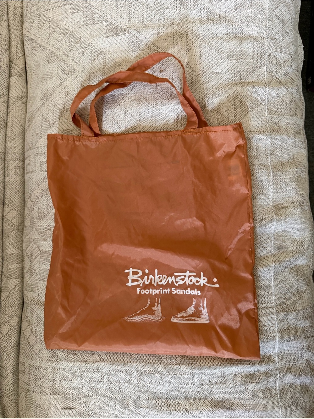 Rare Birkenstock Footprint Sandals Promotional Tote / Dust Bag